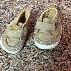 The Children's Place Tan Baby Shoes with Velcro